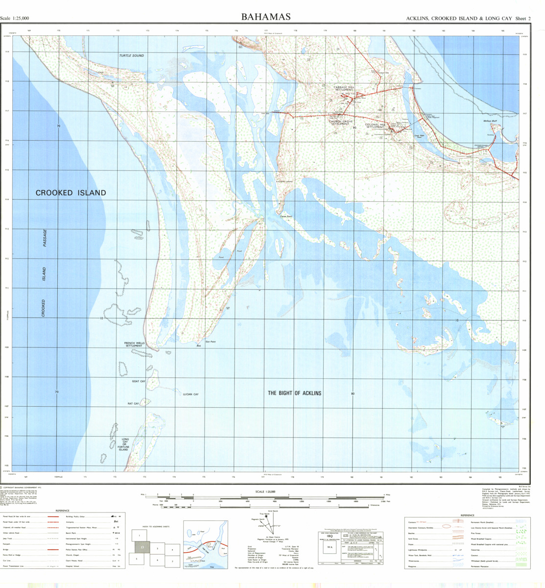 (image for) Bahamas - Acklins, Crooked Island & Long Cay #2 - Click Image to Close