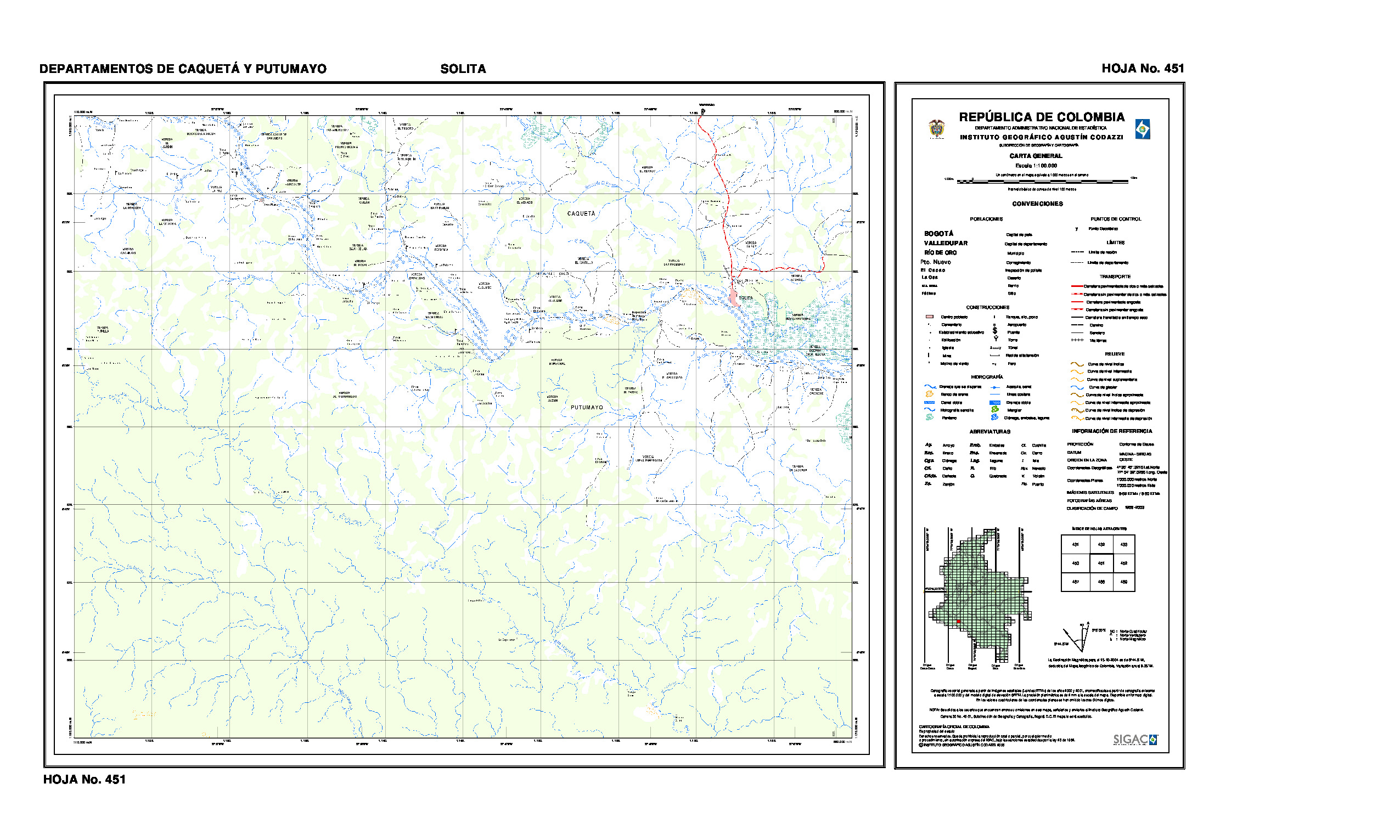 (image for) Colombia #PL-451 - Click Image to Close