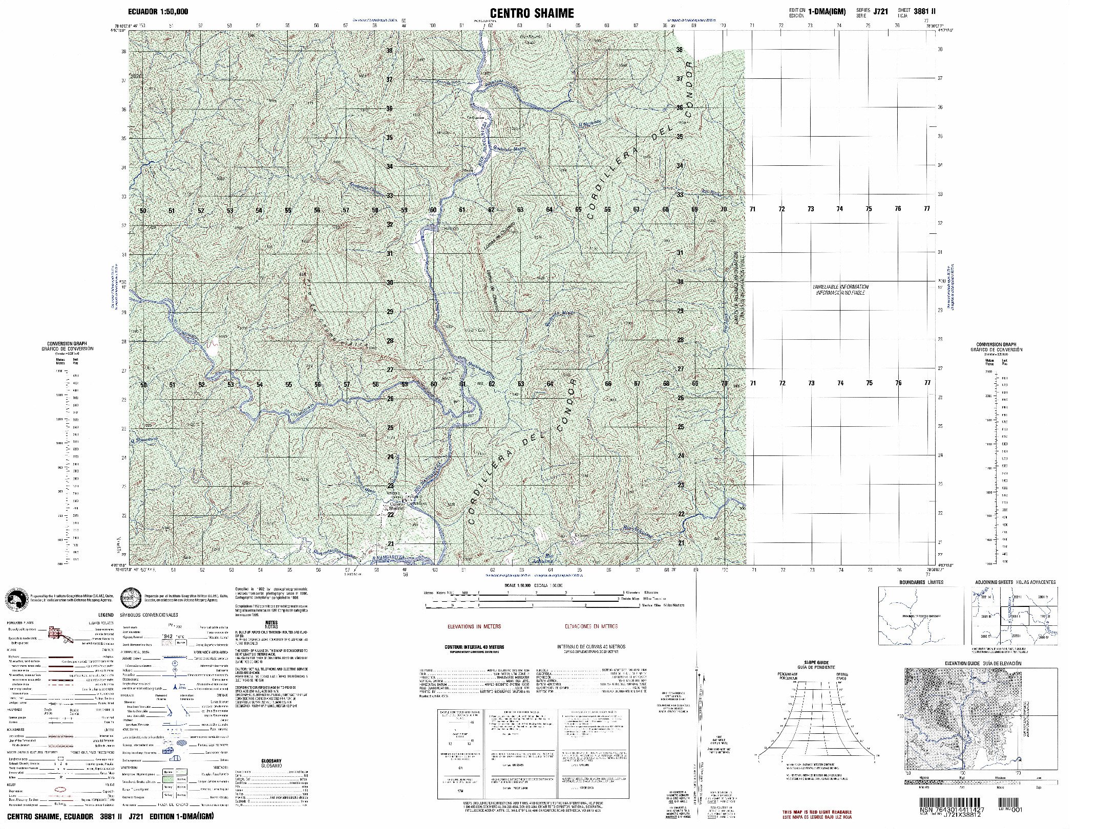 (image for) Ecuador #3881-3: Cordillera de Tzunantza - Click Image to Close