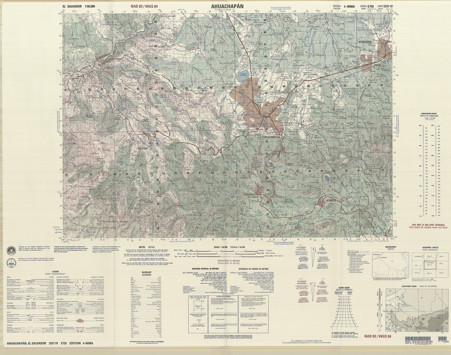 (image for) El Salvador #2257-04: Ahuachapan. 1986. - Click Image to Close