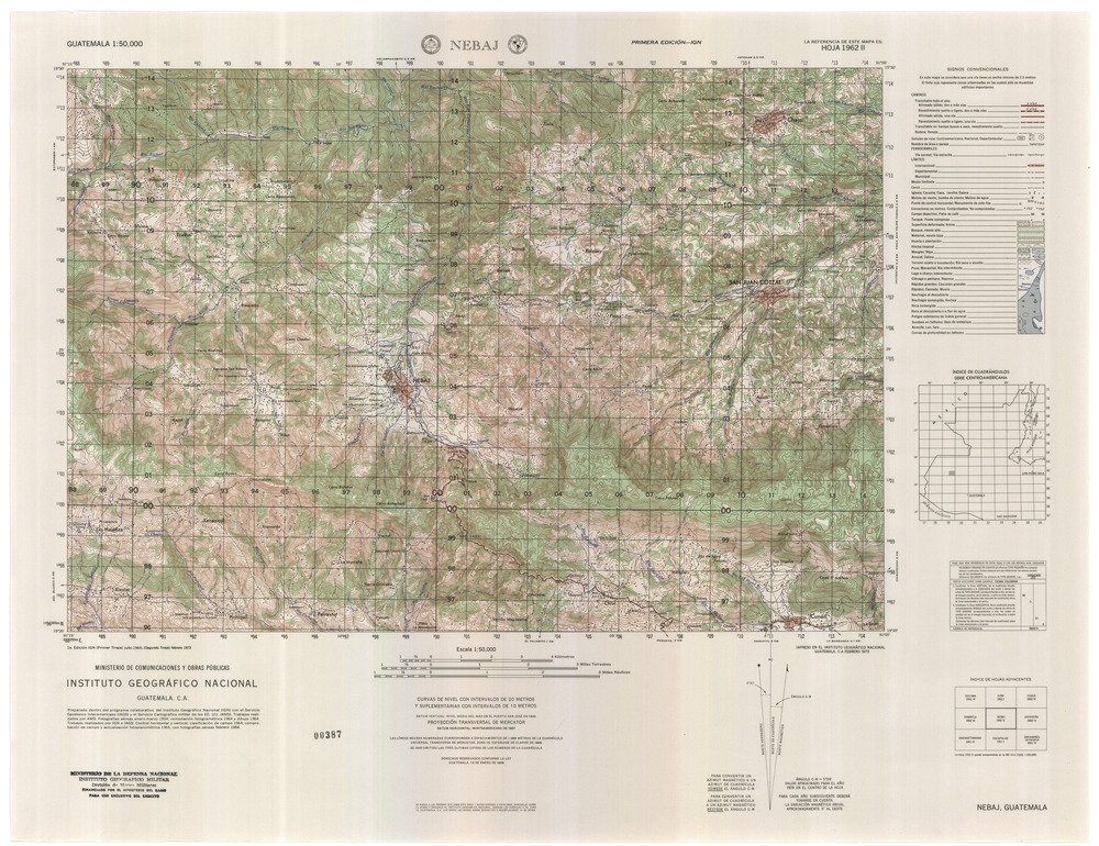 (image for) Guatemala #1962-2: Nebaj - Click Image to Close