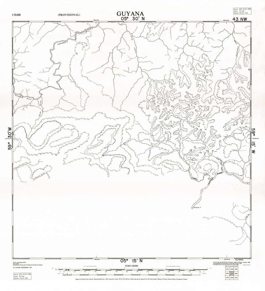 (image for) Guyana: 43 NW provisional - Click Image to Close