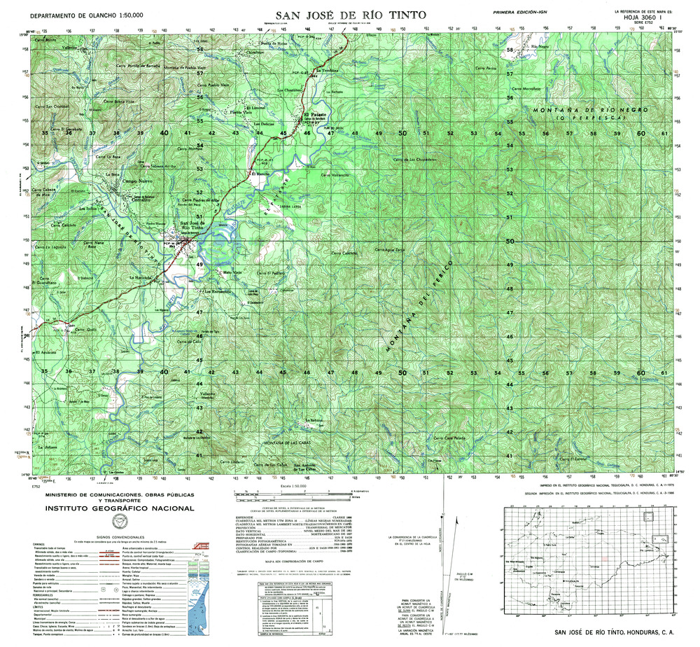 (image for) Honduras #3060-01: San José de Río Tinto - Click Image to Close