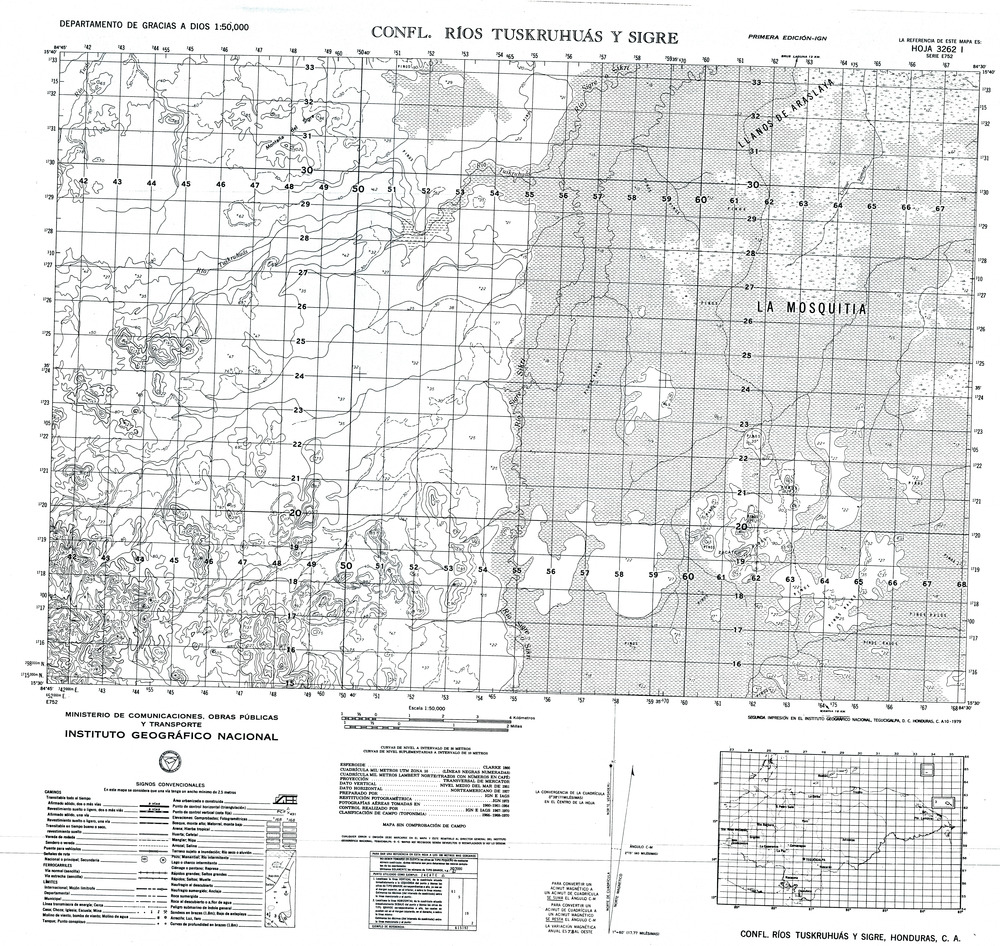 (image for) Honduras #3262-01: Confluencia Ríos Tuskruhuás y Sigre - Click Image to Close