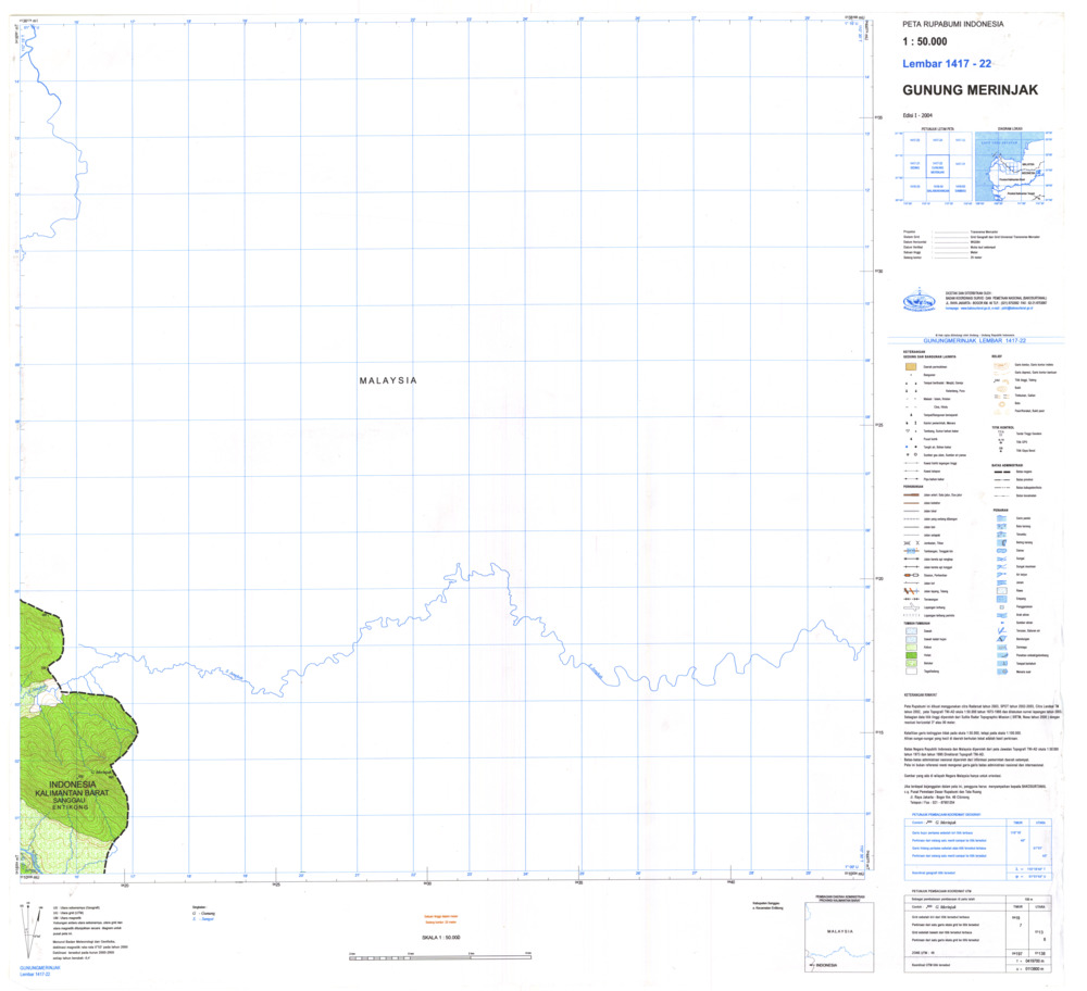 (image for) Indonesia Kalimantan #1417-022: Gunung Merinjak - Click Image to Close