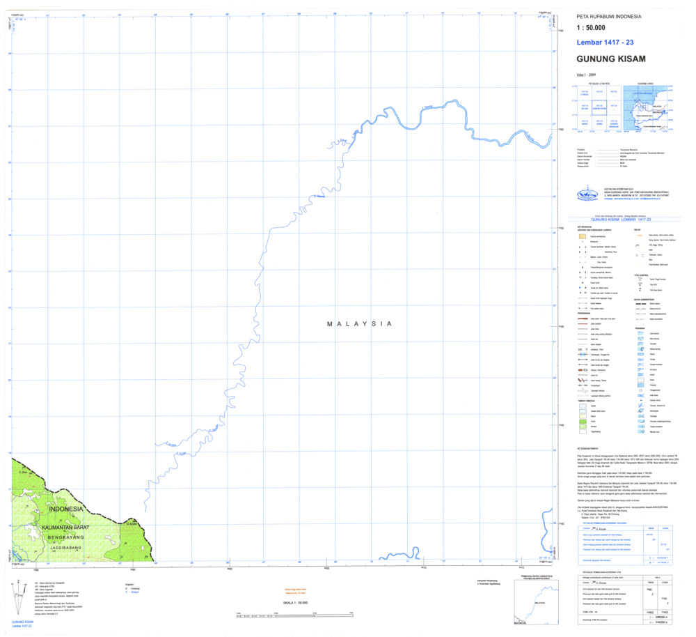 (image for) Indonesia Kalimantan #1417-023: Gunung Kisam - Click Image to Close