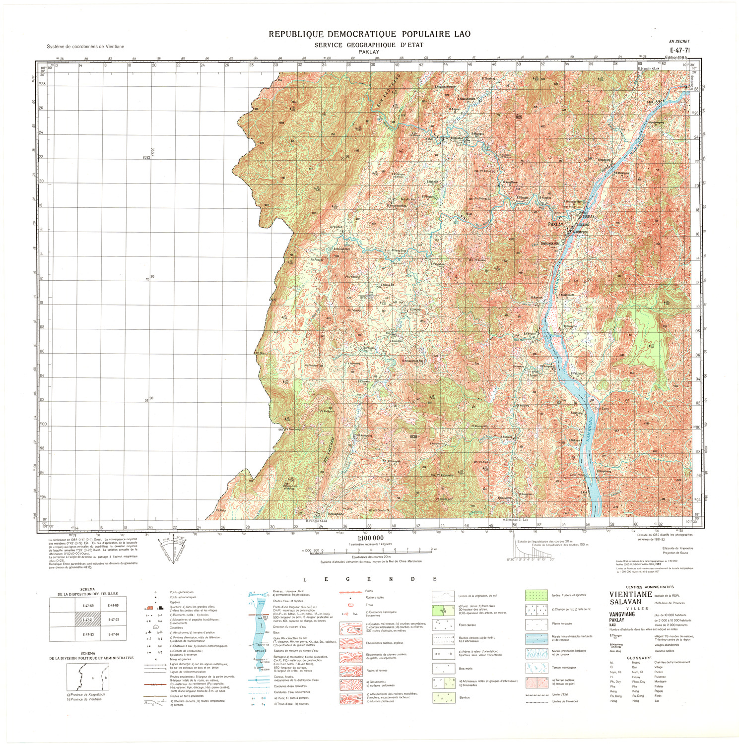 (image for) Laos #E47-071: Paklay - Click Image to Close