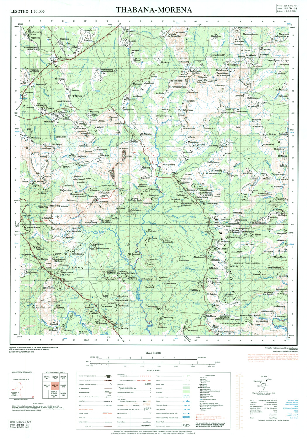 (image for) Lesotho #2927-CD-51: Thabana Morena - Click Image to Close