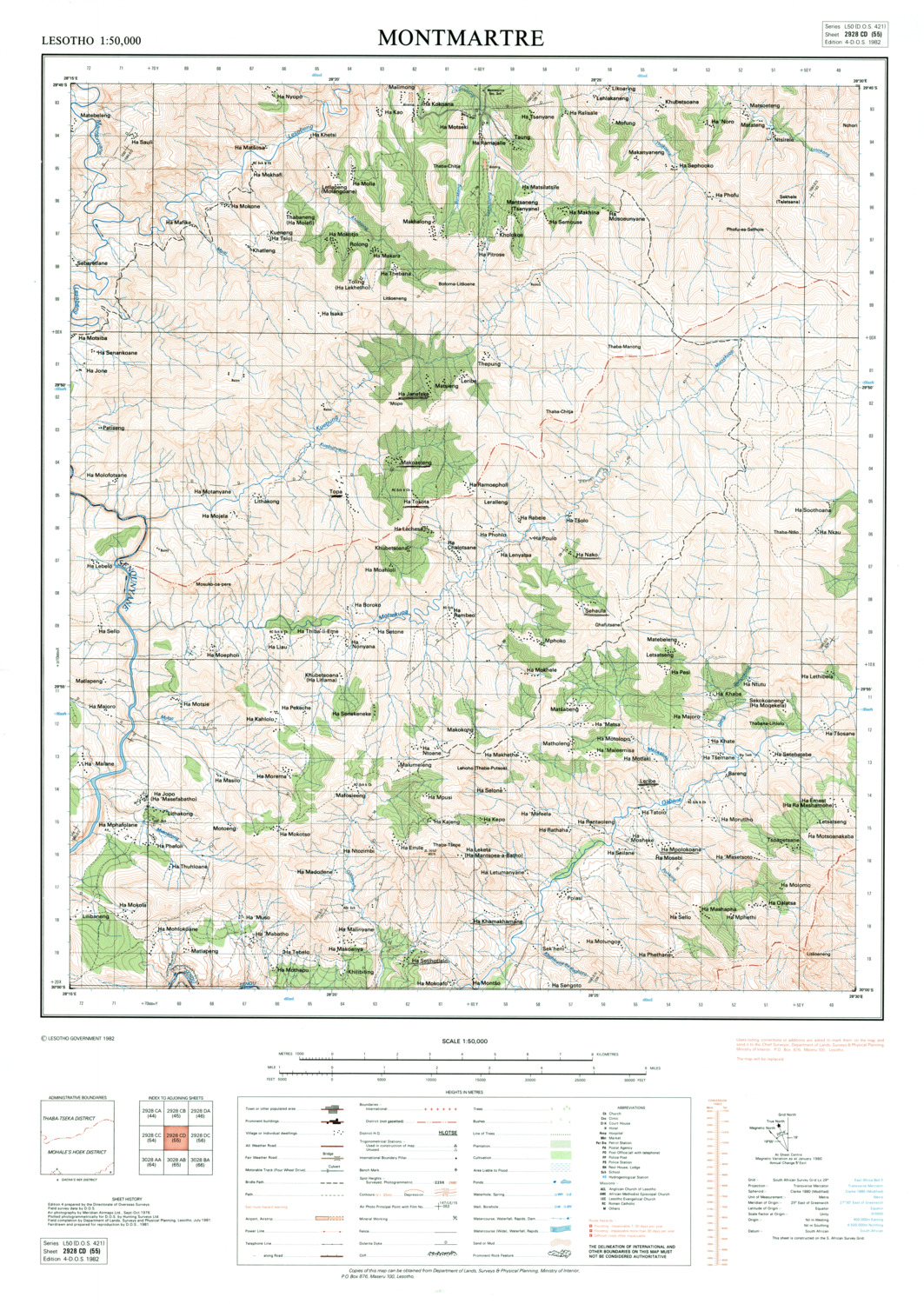 (image for) Lesotho #2928-CD-55: Montmartre - Click Image to Close