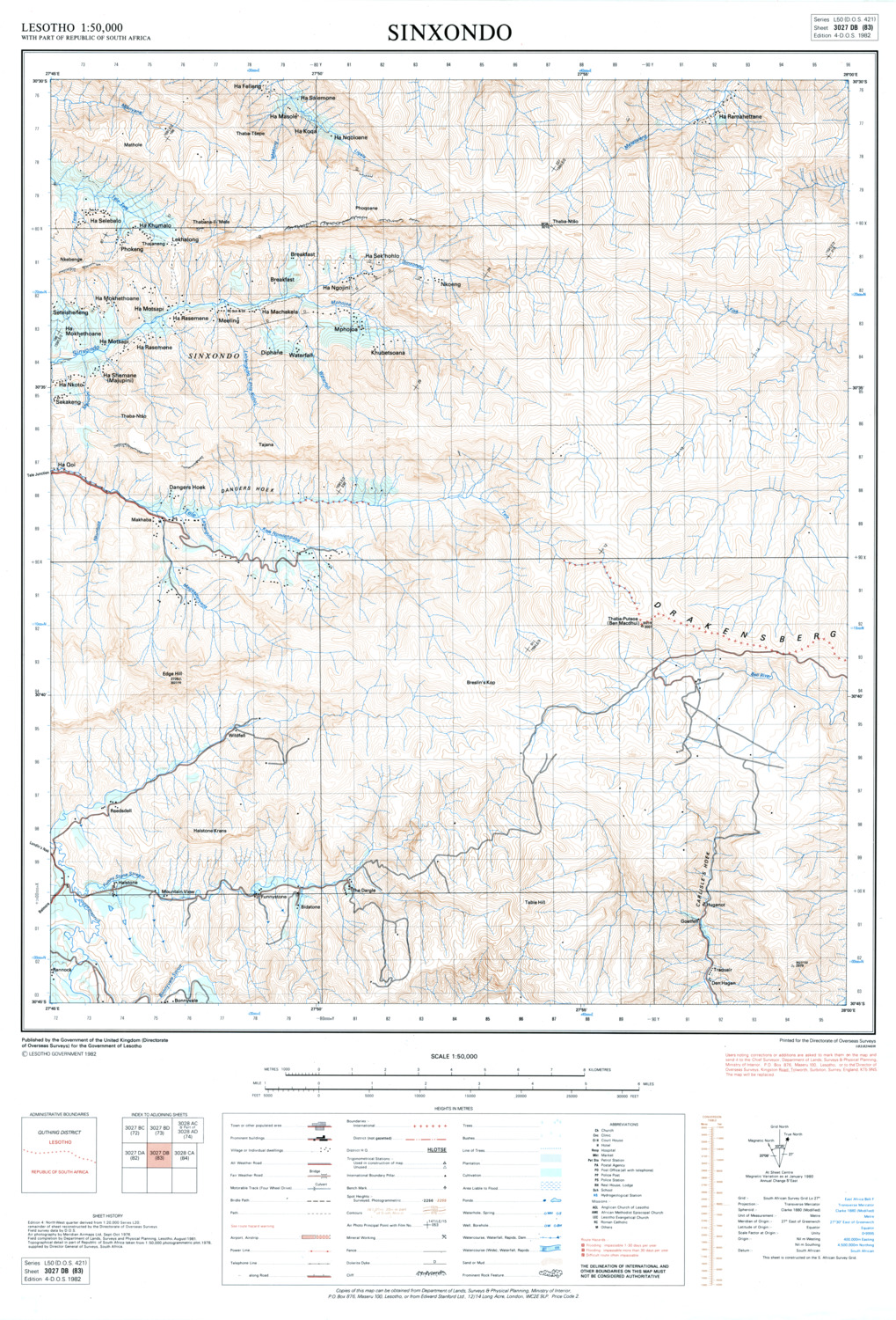 (image for) Lesotho #3027-DB-83: Sinxondo - Click Image to Close