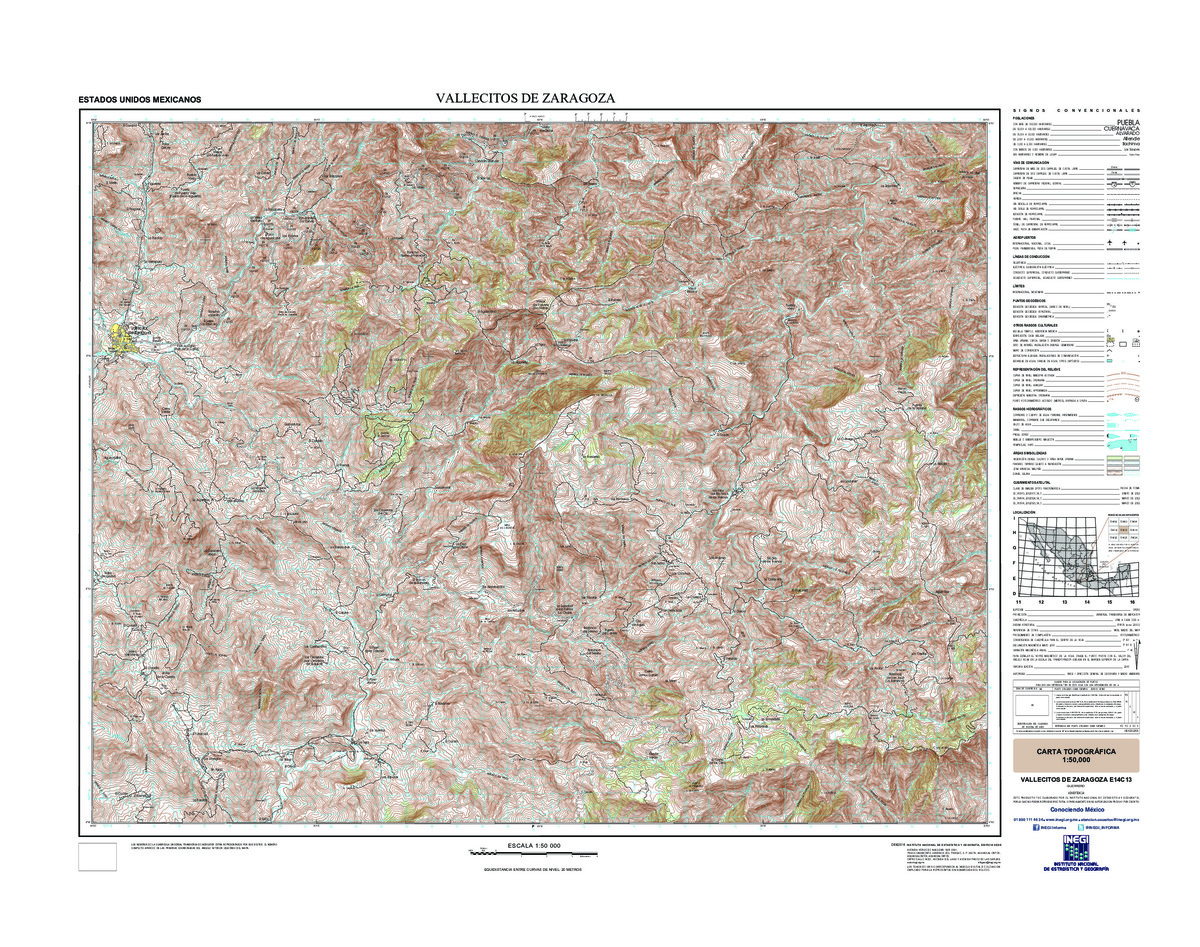 (image for) Mexico #E14C13: Vallecitos de Zaragoza - Click Image to Close