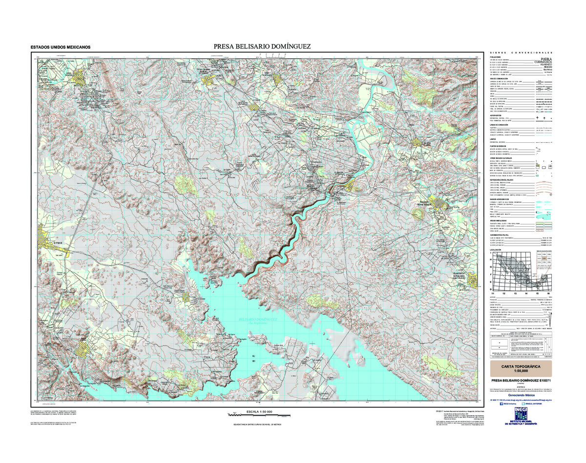 (image for) Mexico #E15D71: Presa Belisario Domínguez - Click Image to Close