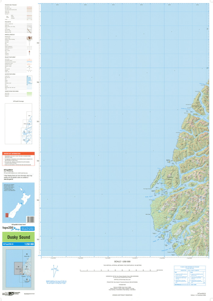 (image for) New Zealand #250-24: Dusky Sound - Click Image to Close