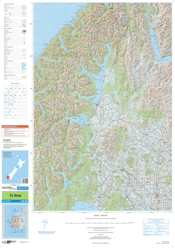 (image for) New Zealand #250-25: Te Anau - Click Image to Close