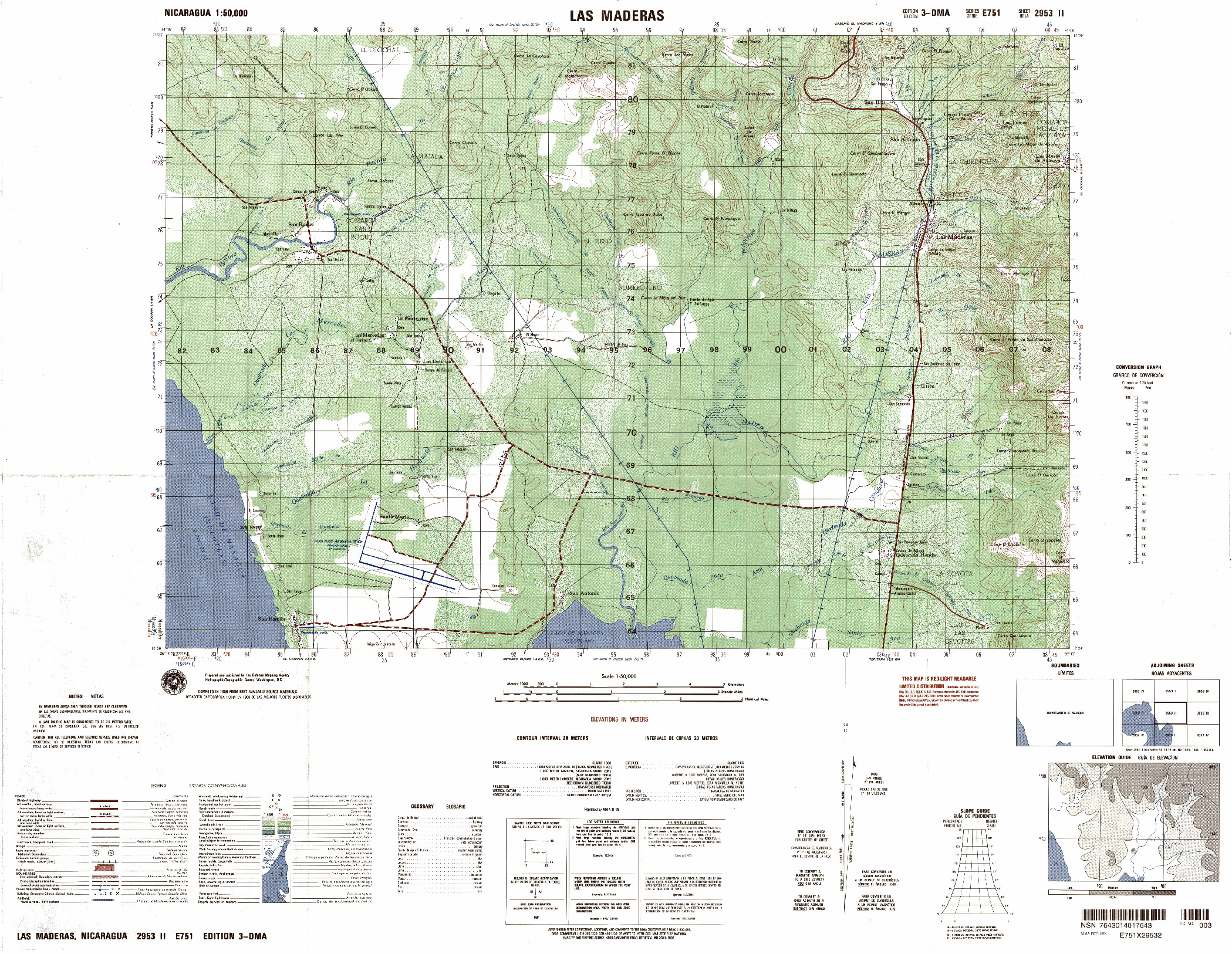 (image for) Nicaragua #2953-2: Las Madera - Click Image to Close