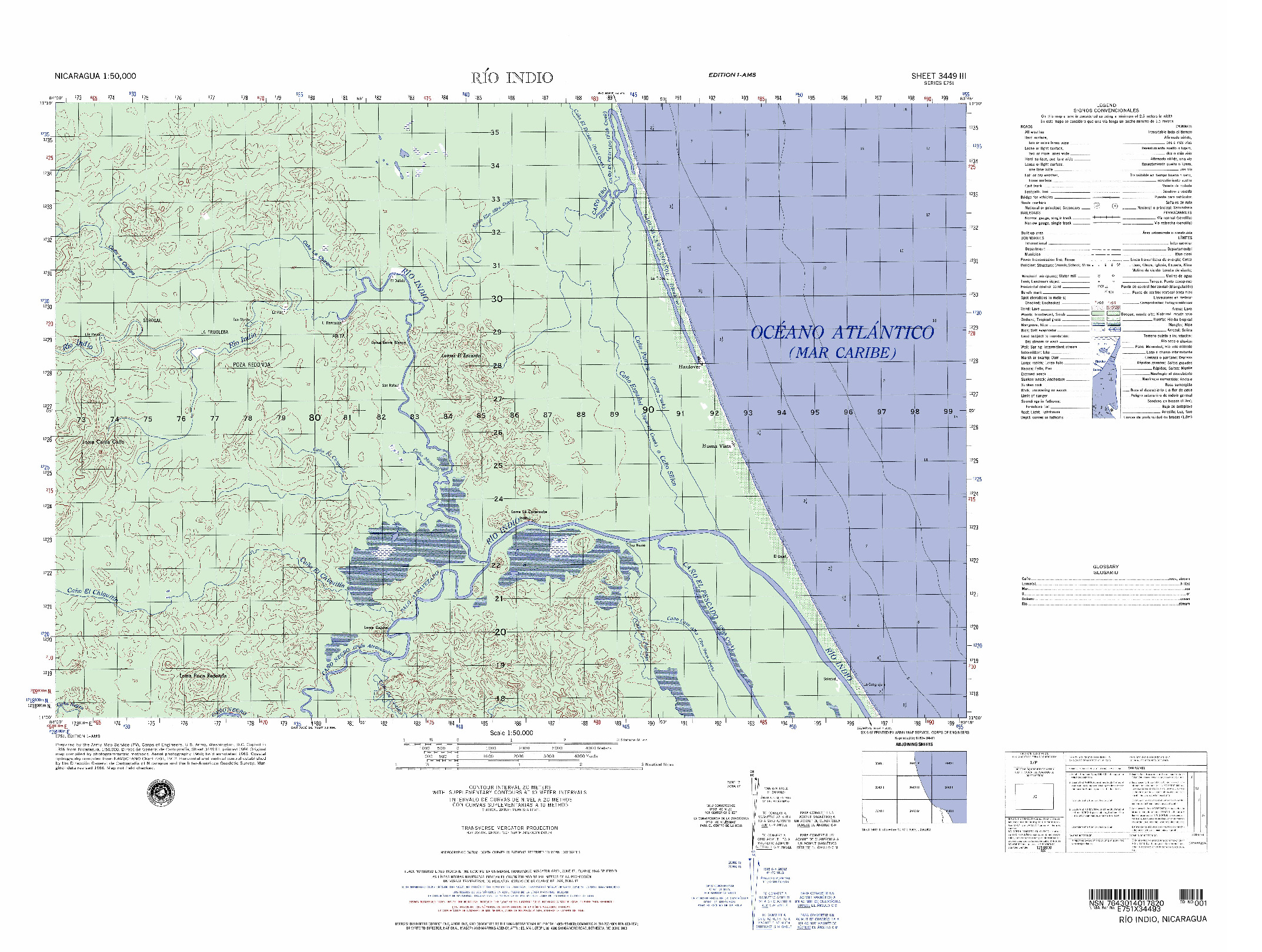 (image for) Nicaragua #3449-3: Rio Indi - Click Image to Close