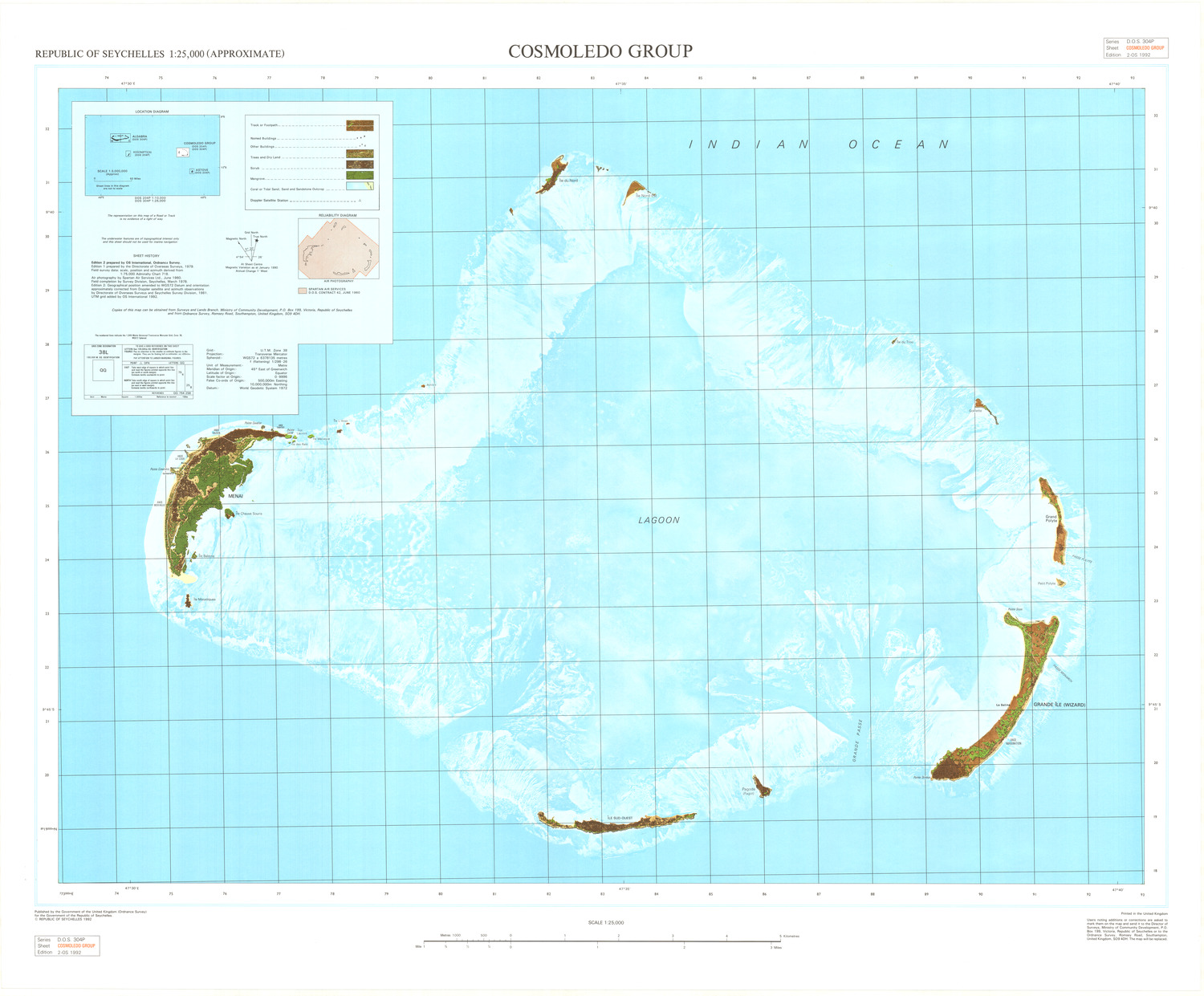 (image for) Seychelles: Cosmoledo Group 25k - Click Image to Close