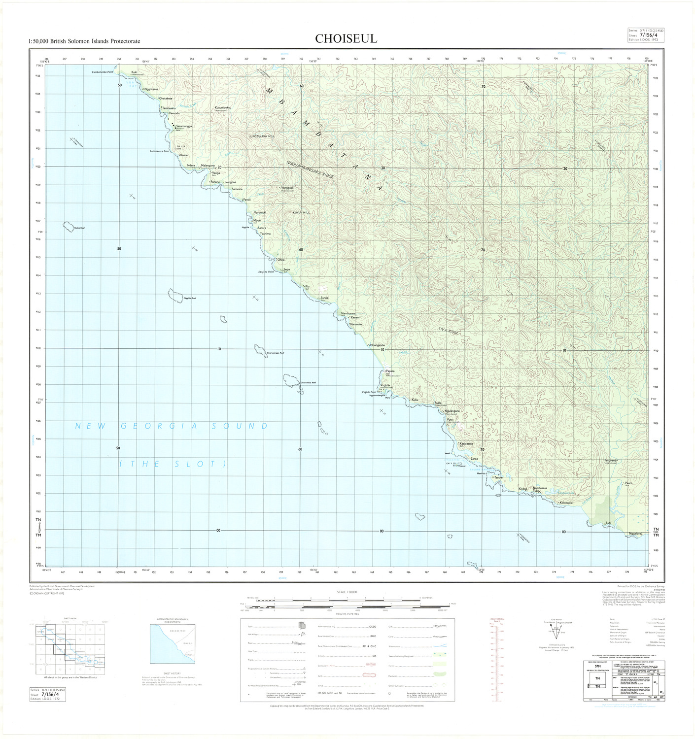 (image for) Solomon Islands #07-156-04: Choiseul topo - Click Image to Close