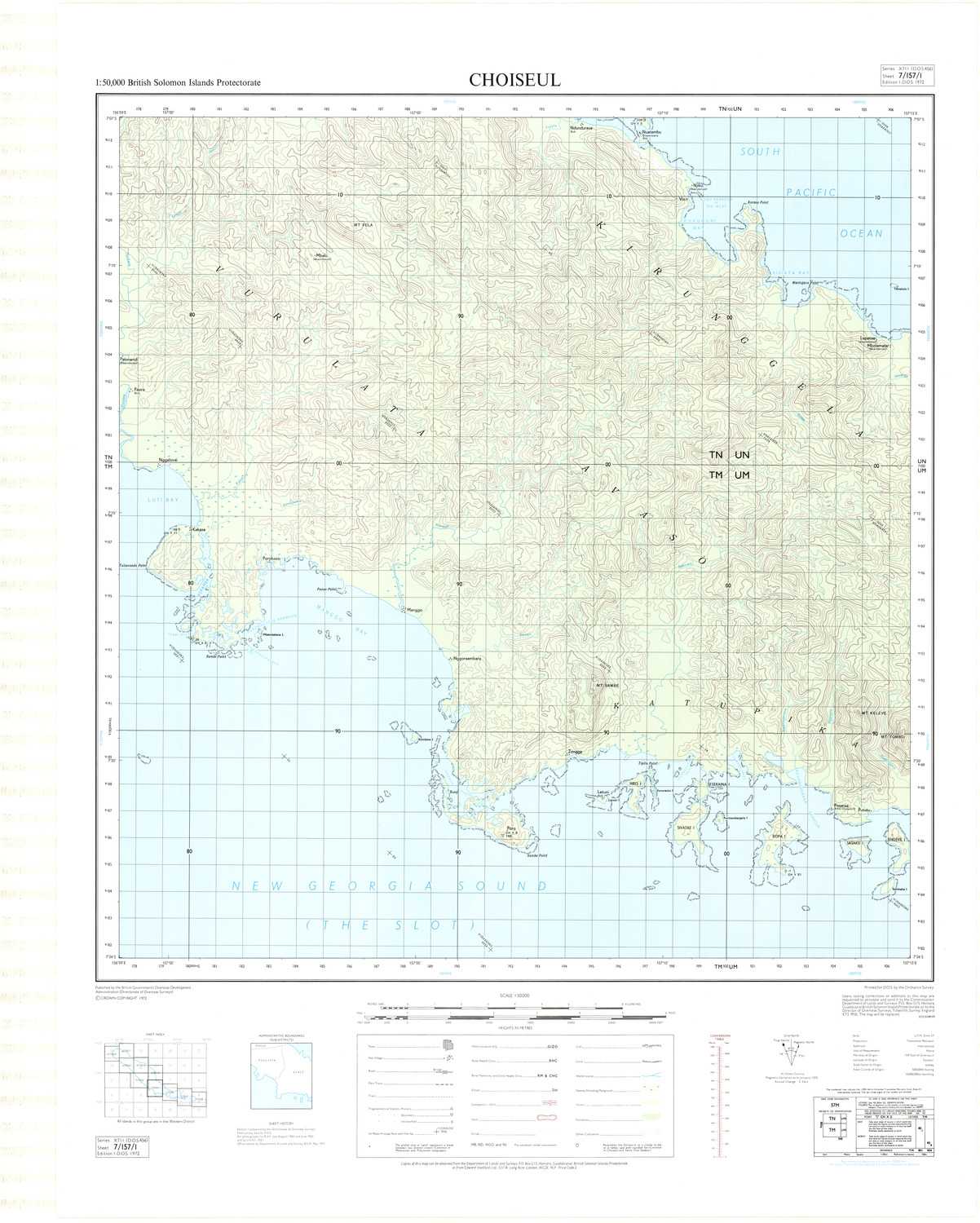 (image for) Solomon Islands #07-157-01: Choiseul topo - Click Image to Close