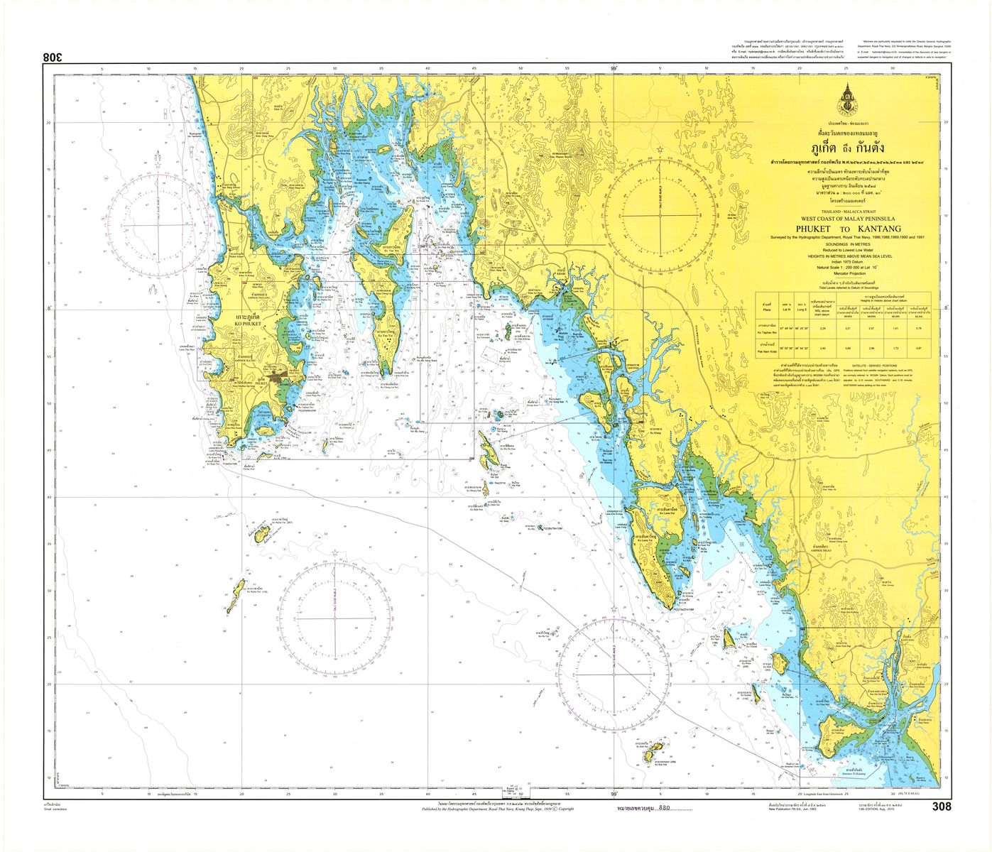 (image for) Thailand Nautical Chart: #308: Phuket Kantang - Click Image to Close