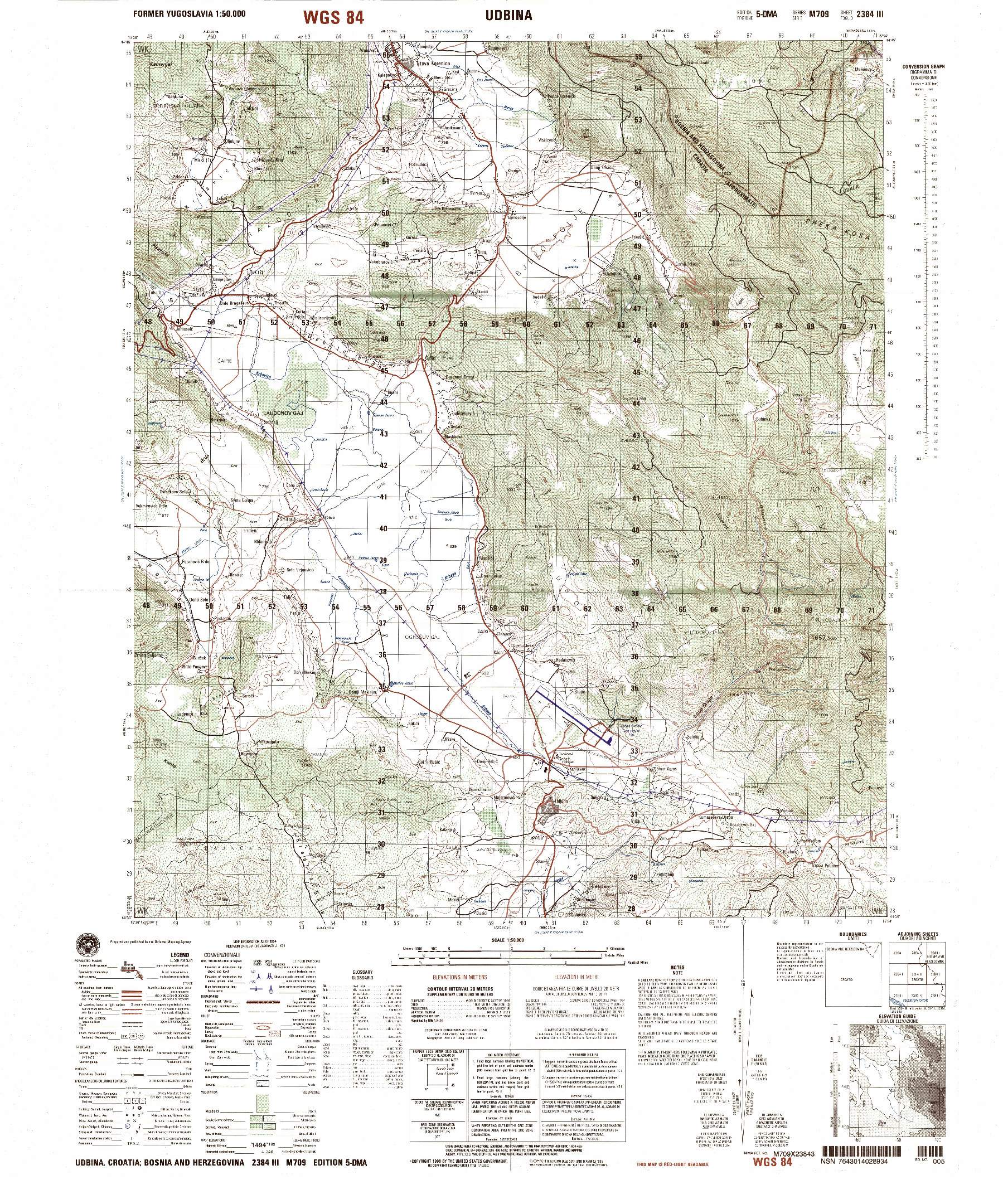 (image for) Bosnia-Herzegovina/Croatia #2384-3: Udbina - Click Image to Close