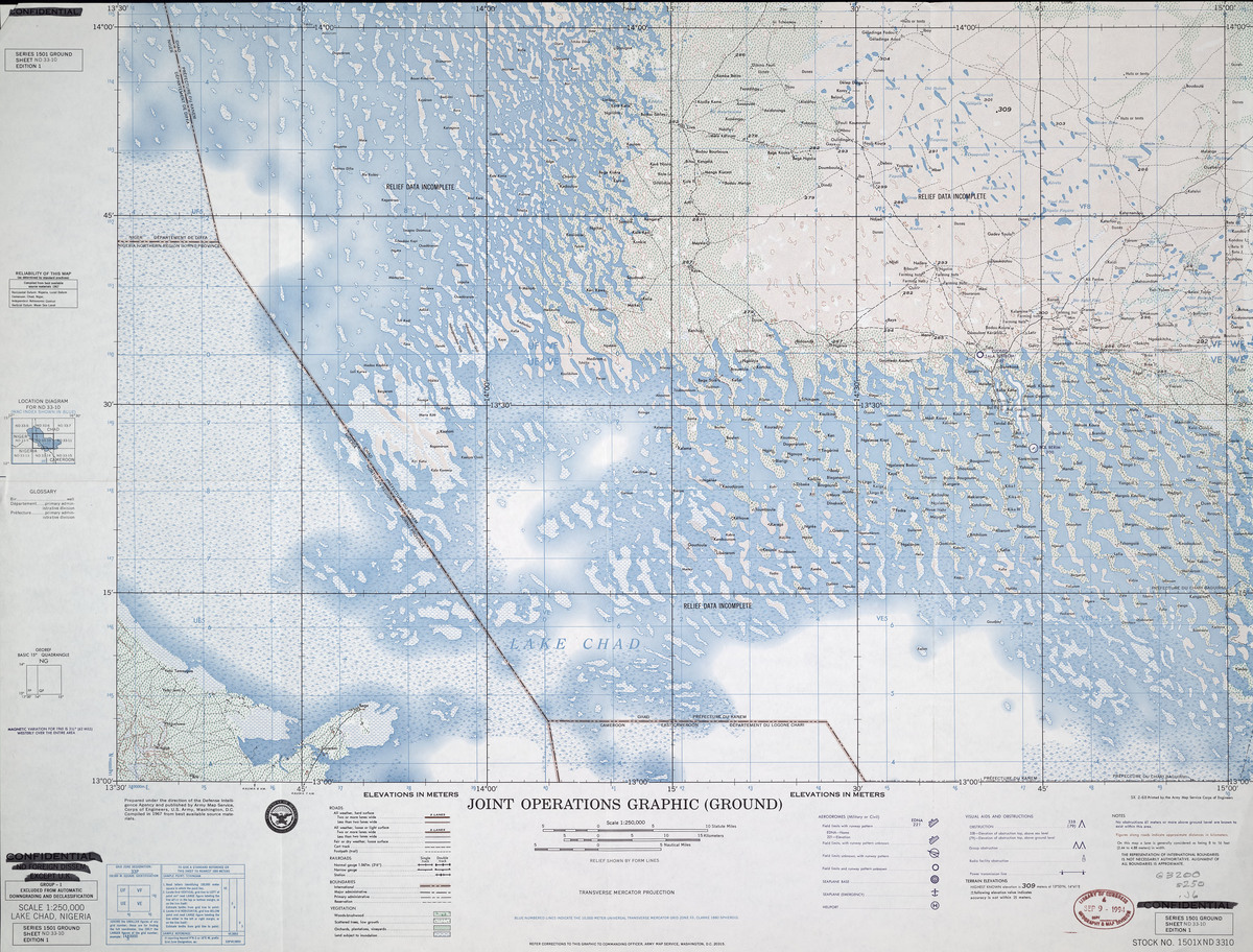 (image for) ND-33-10: Lake Chad, Nigeria; Niger; Chad; Cameroon - Click Image to Close