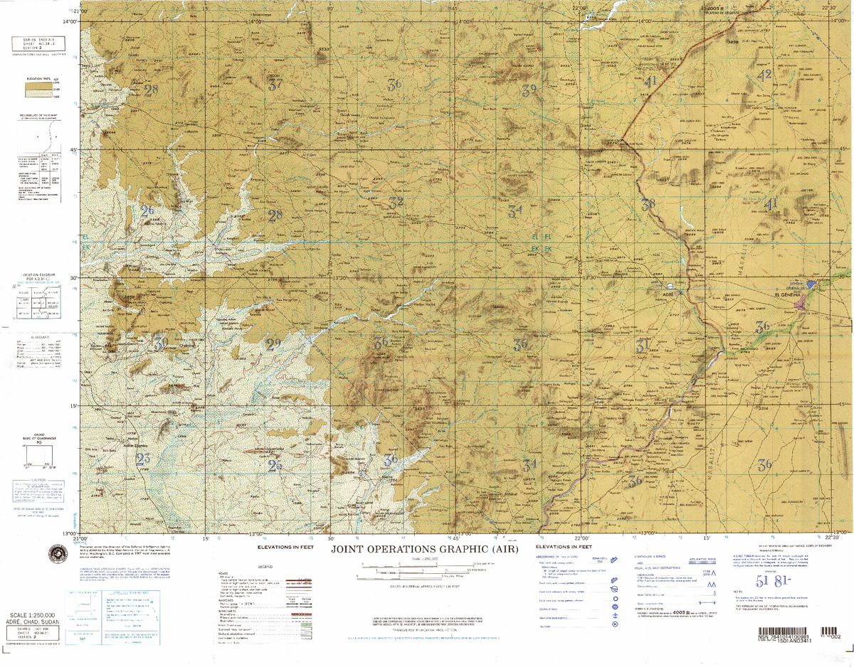 (image for) ND-34-11: Adre, Chad; Sudan - Click Image to Close