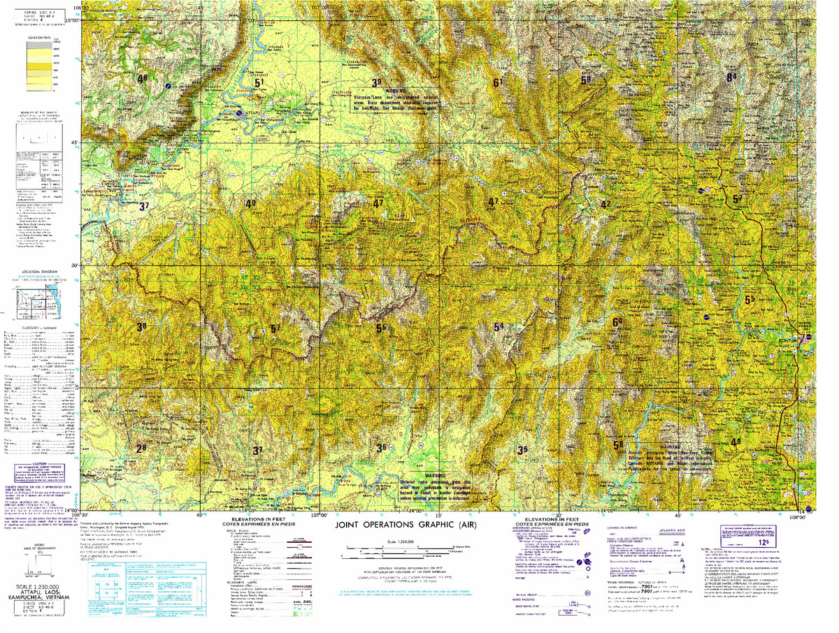 (image for) ND-48-08: Attapu, Laos; Kampuchea; Vietnam 1972 - Click Image to Close