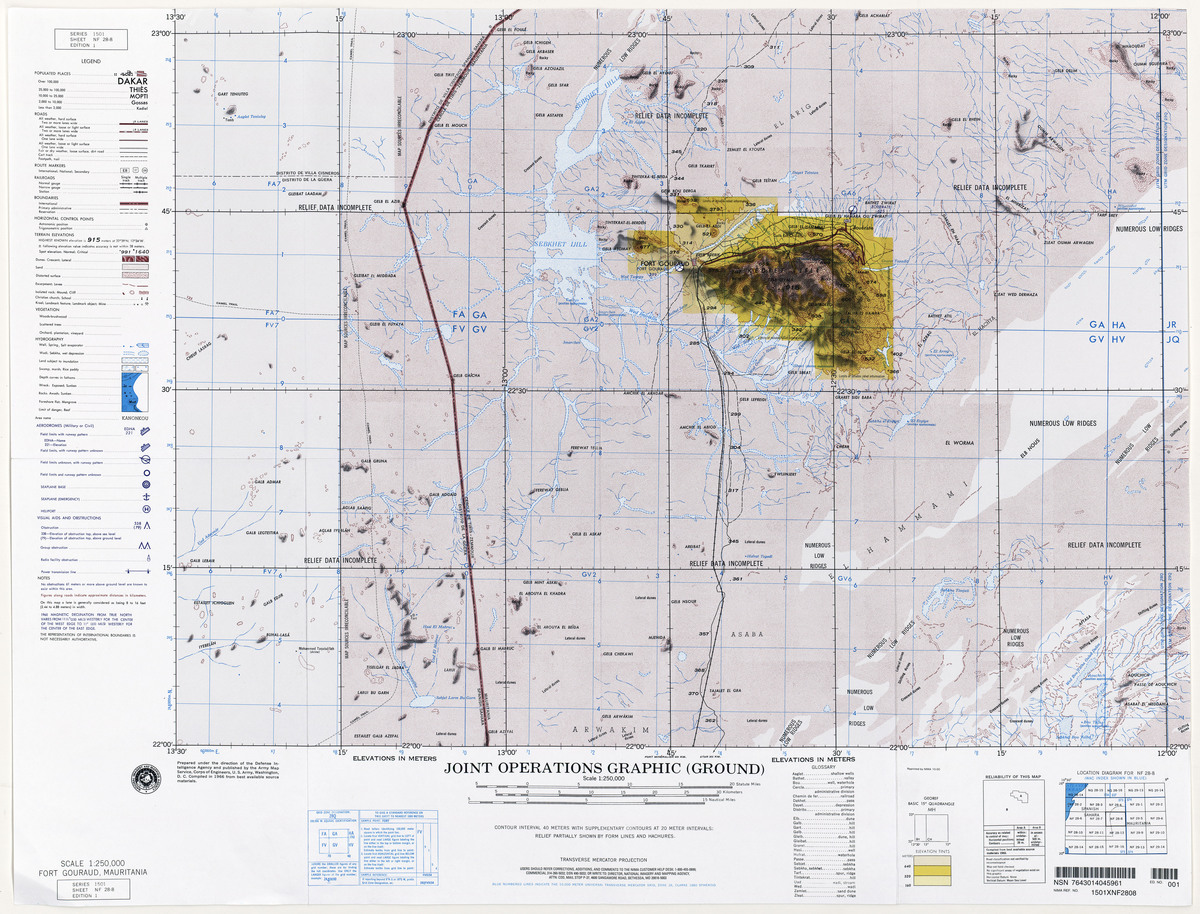 (image for) NF-28-08: Fort Gouraud, Mauritania - Click Image to Close