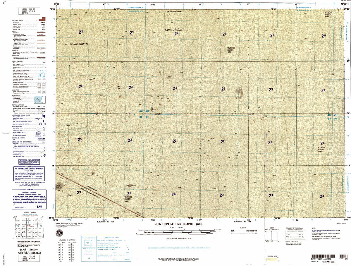 (image for) NF-33-04: Sarir Tibisti, Libya; Chad - Click Image to Close