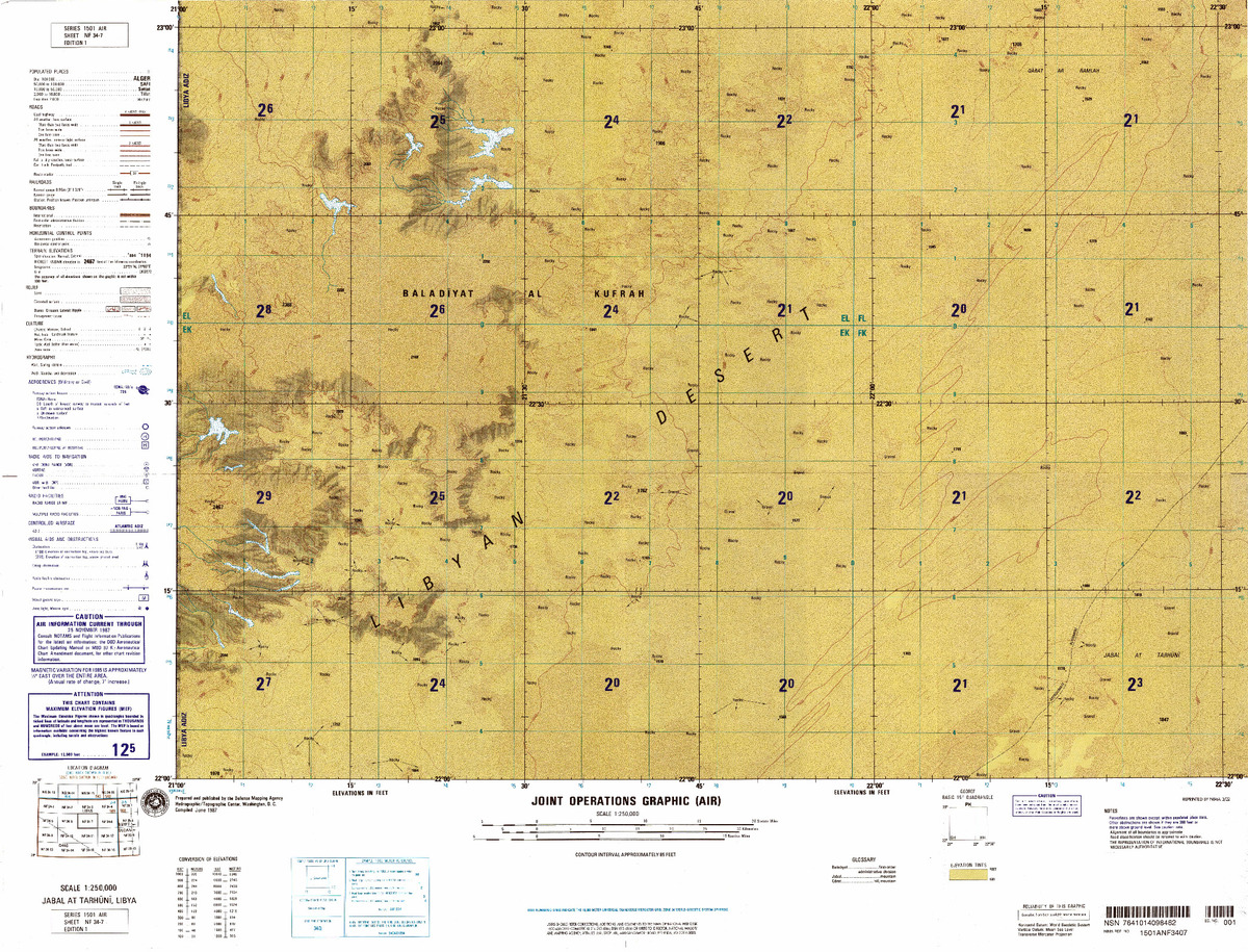 (image for) NF-34-07: Jabal at Tarhuni, Libya - Click Image to Close