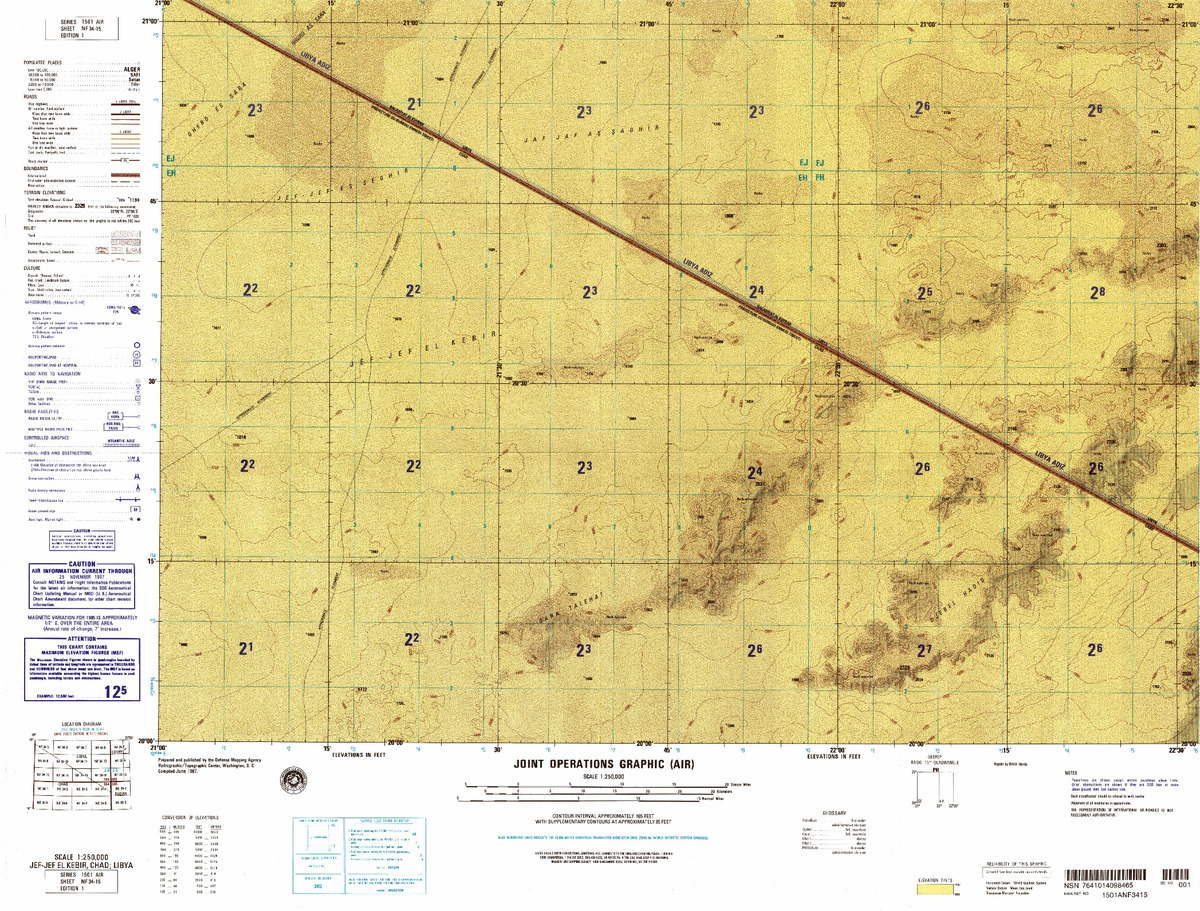 (image for) NF-34-15: Jef-Jef El Kebir, Chad; Libya - Click Image to Close