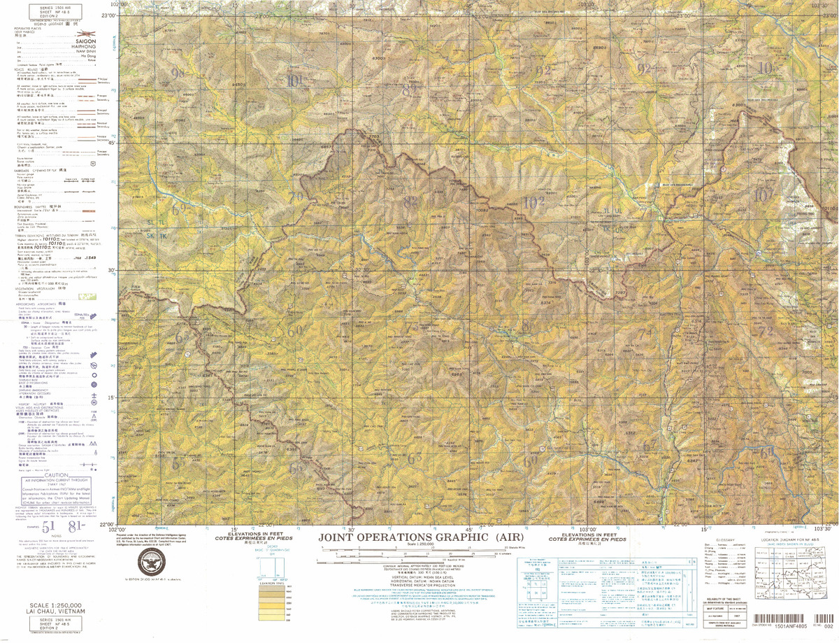 (image for) NF-48-05: Lai Chau, Vietnam, China; Laos 1967 - Click Image to Close