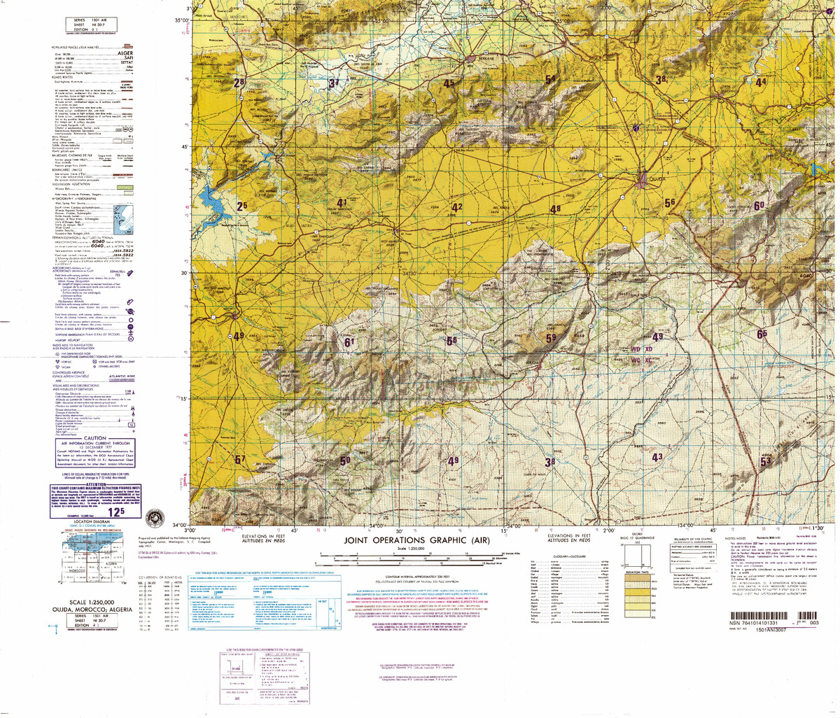 (image for) NI-30-07: Oujda, Morocco; Algeria - Click Image to Close