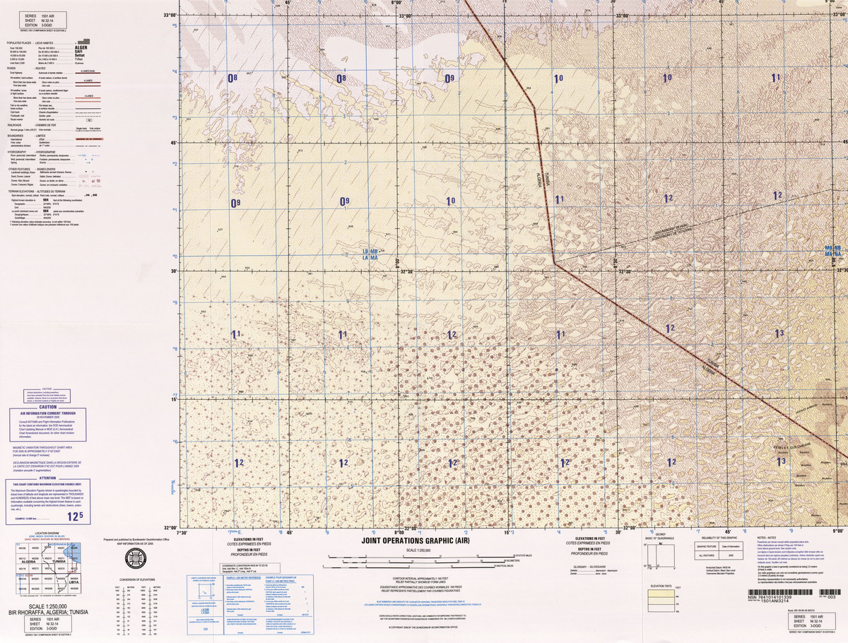 (image for) NI-32-14: Bir Rhoraffa, Algeria; Tunisia - Click Image to Close