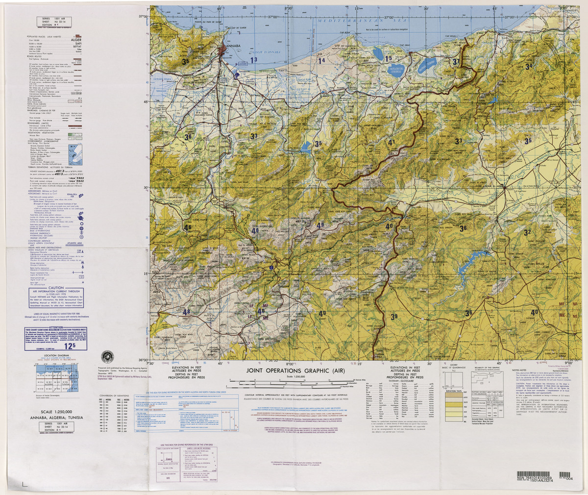 (image for) NJ-32-14: Annaba, Algeria; Tunisia - Click Image to Close