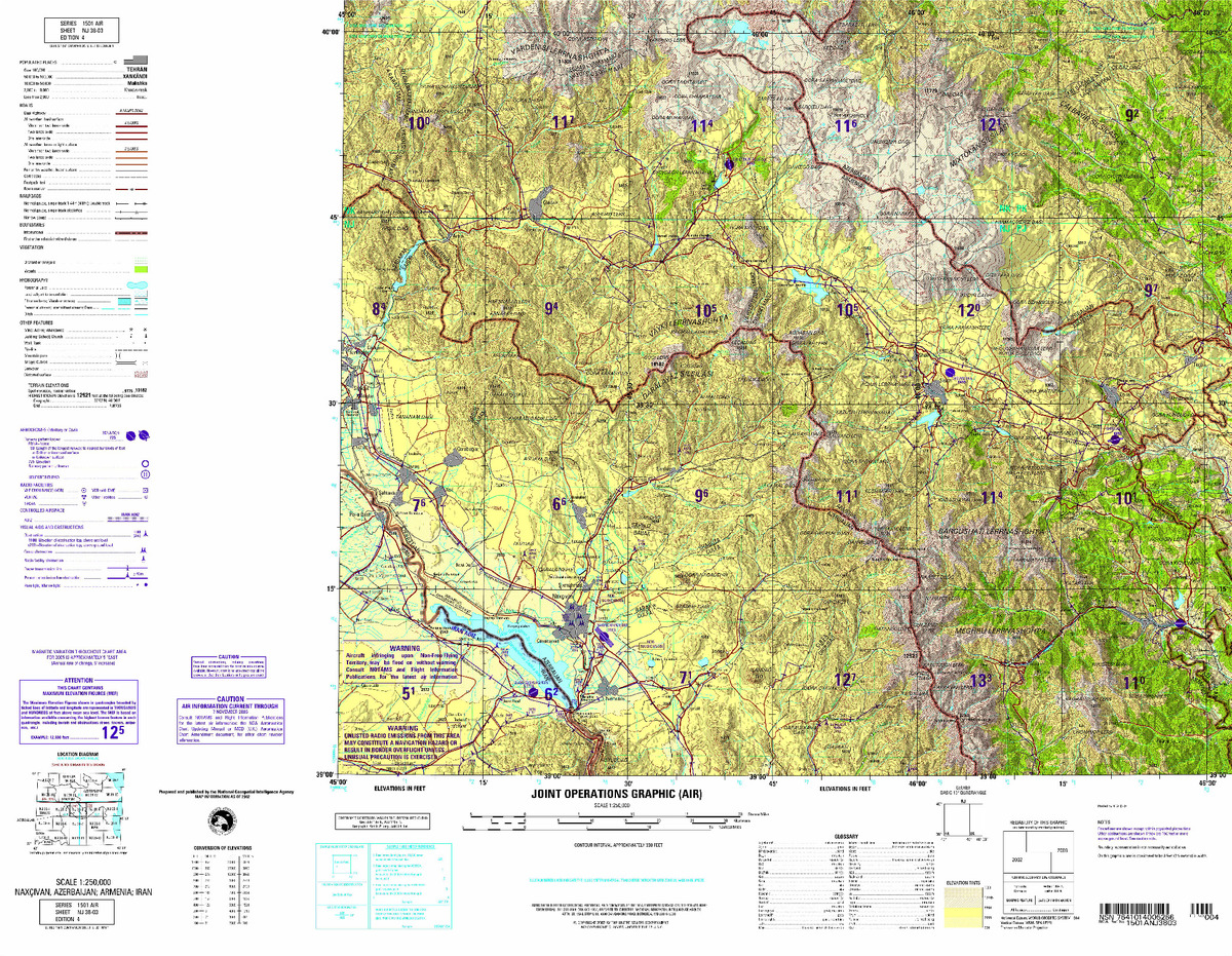 (image for) NJ-38-03: Naxcivan, Azerbaijan; Armenia; Iran - Click Image to Close