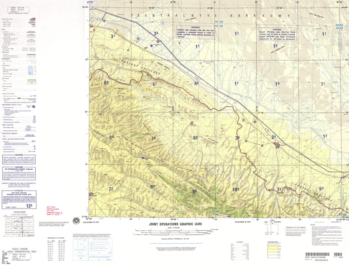 (image for) NJ-40-12: Kaakhka, Turkmenistan; Iran - Click Image to Close