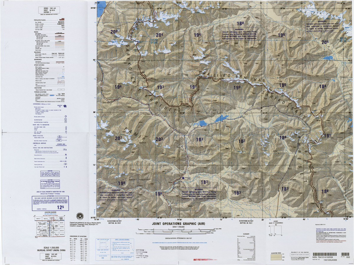 (image for) NJ-43-06: Murgab, Soviet Union; China [Tajikistan; China] - Click Image to Close