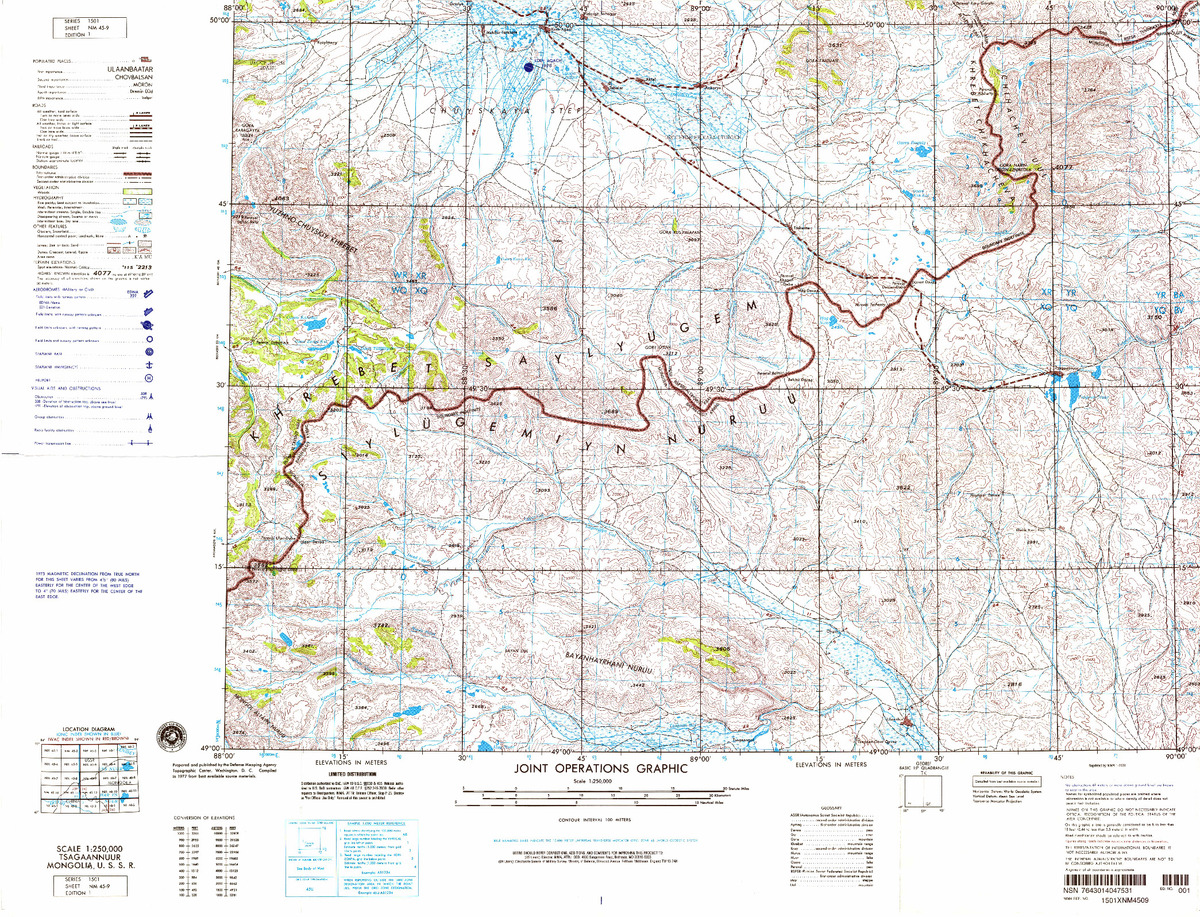 (image for) NM-45-09: Tsagaannuur, Mongolia; U.S.S.R. - Click Image to Close