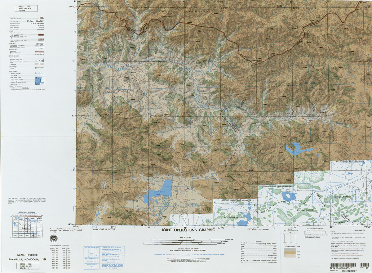 (image for) NM-47-07: Bayan-Uul, Mongolia; U.S.S.R. - Click Image to Close