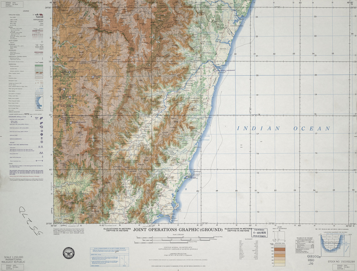 (image for) SG-38-04: Manantenina, Malagasy Republic Army Map Service. - Click Image to Close