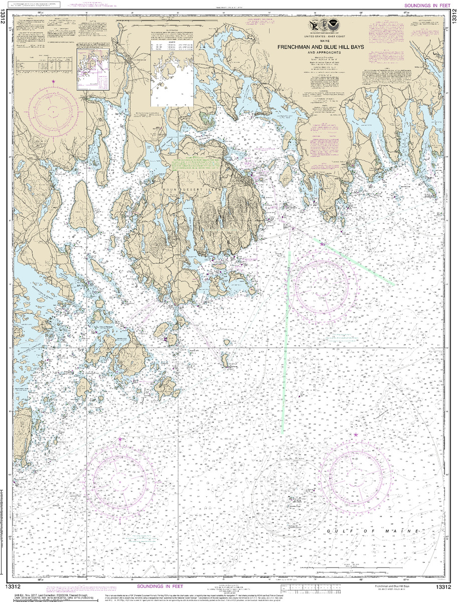 (image for) Frenchman and Blue Hill Bays and Approaches - Click Image to Close