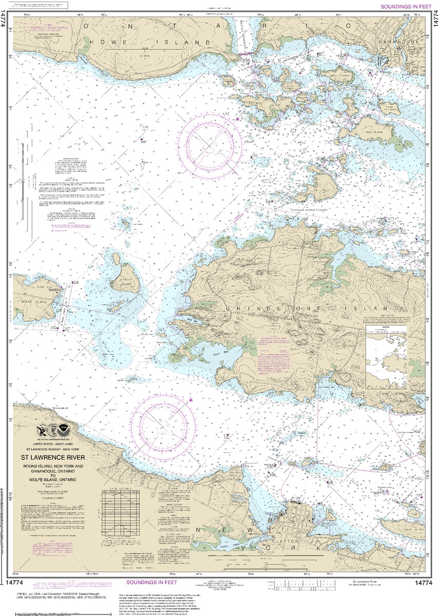 (image for) Round I., N.Y., and Gananoque, Ont., to Wolfe I., Ont. - Click Image to Close