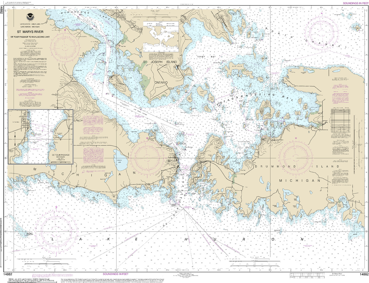 (image for) St. Mars River - Detour Passage to Munuscong Lake - Click Image to Close