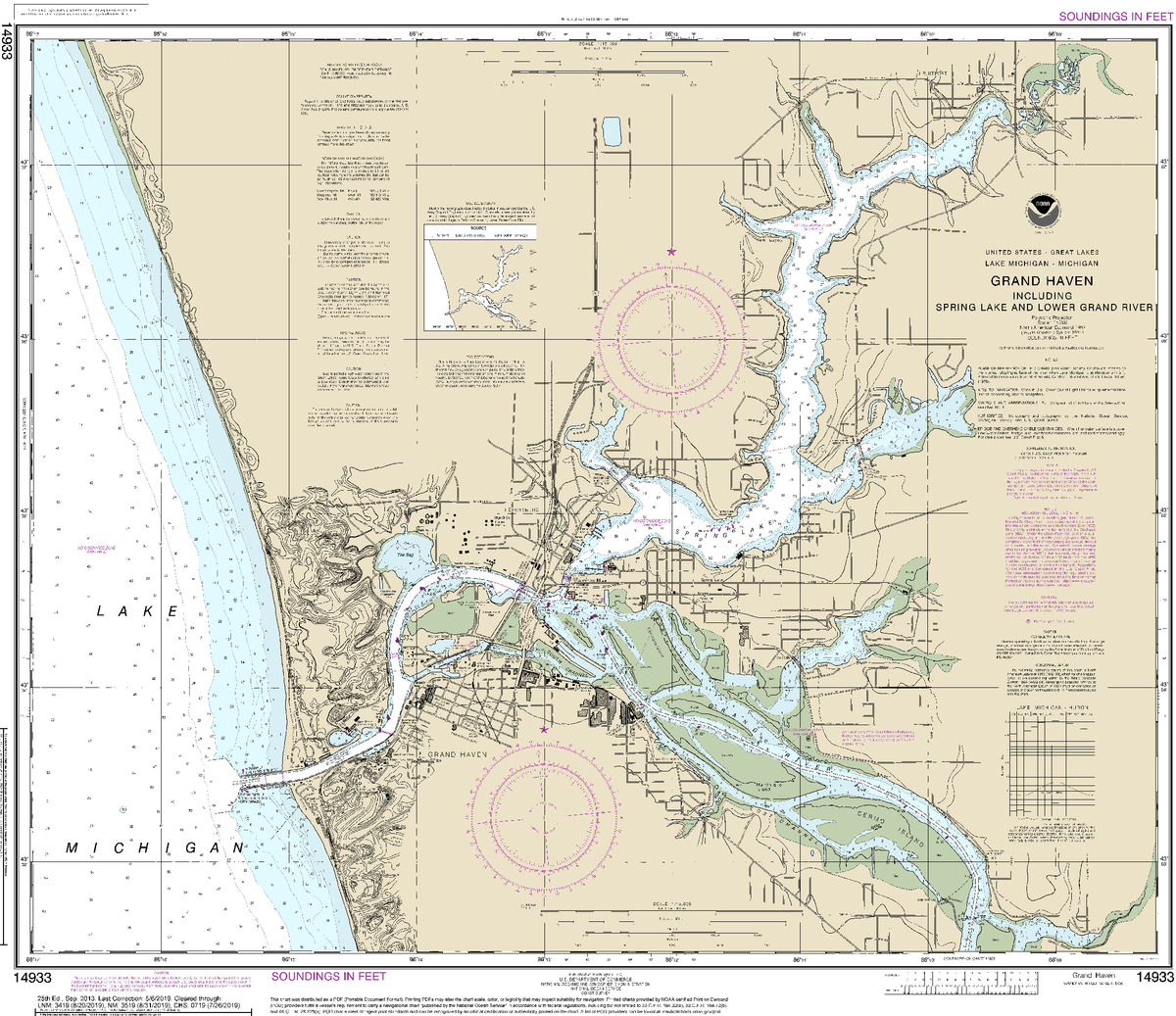 (image for) Grand Haven, including Spring Lake and Lower Grand River - Click Image to Close