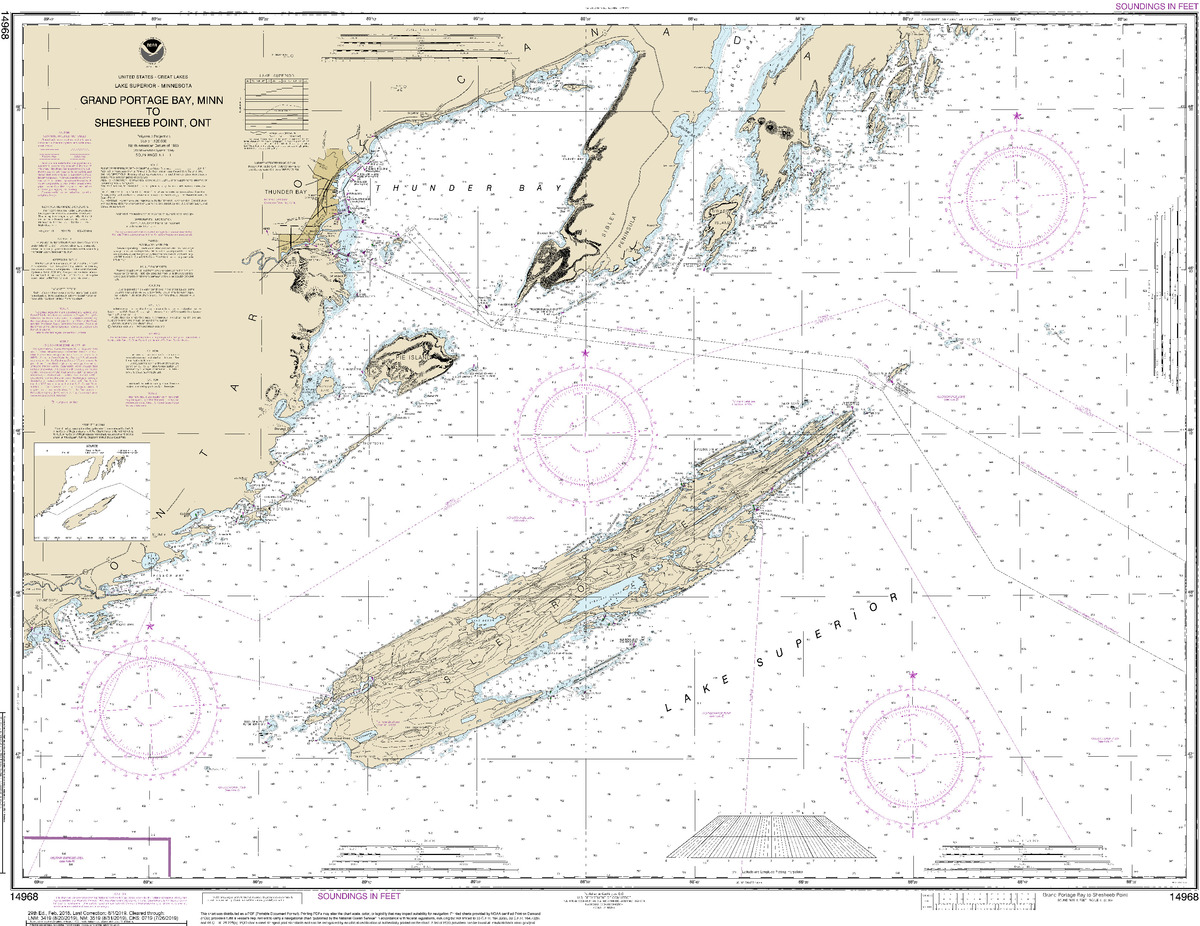 (image for) Grand Portage Bay, Minn. to Shesbeeb Point, Ont. - Click Image to Close