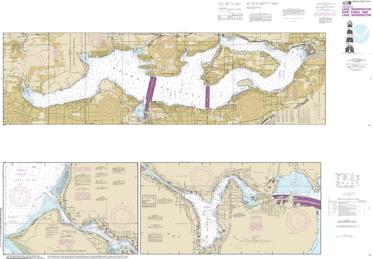 (image for) Lake Washington Ship Canal and Lake Washington - Click Image to Close