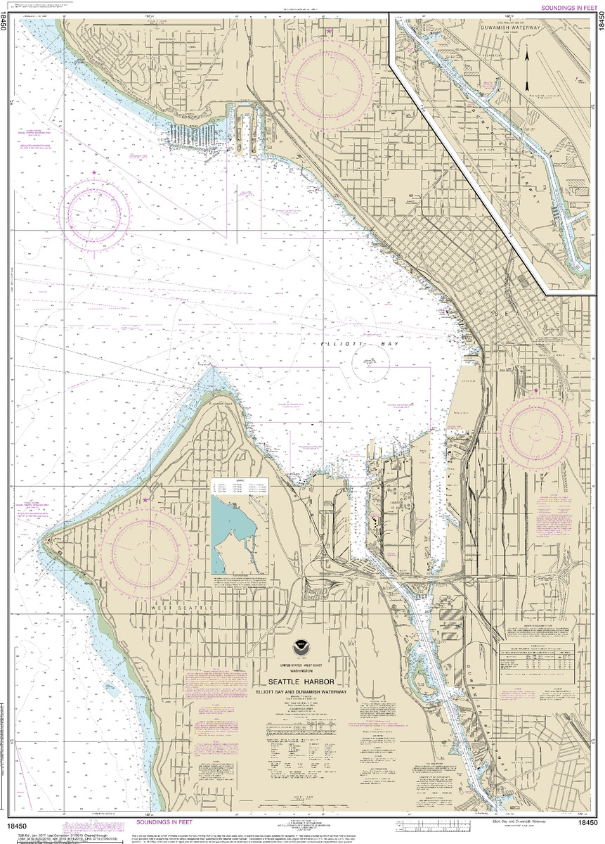 (image for) Seattle Harbor, Elliott Bay and Duwamish Waterway - Click Image to Close