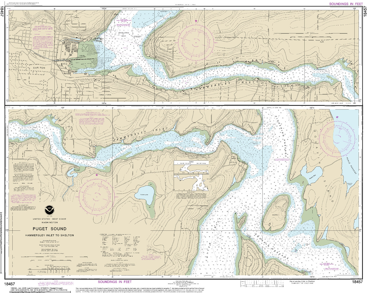 (image for) Puget Sound-Hammersley Inlet to Shelton - Click Image to Close